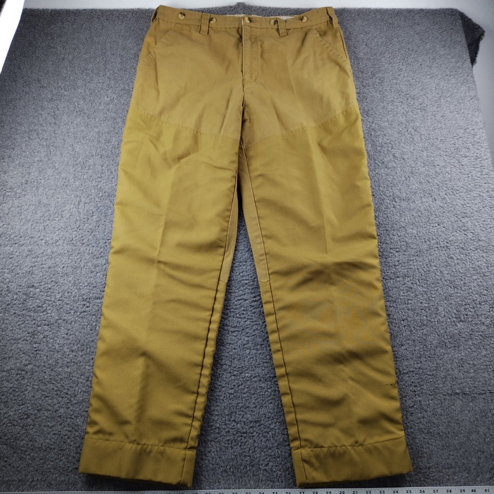 Game Winner Hunting Pants Mens 2XL Tan Brush Trousers Suspender Buttons Canvas